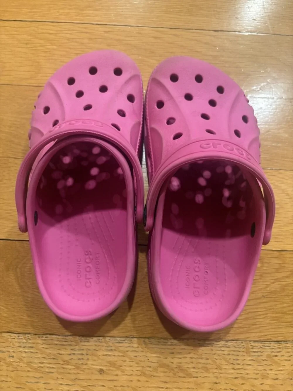 Crocs Size J2 Classic Ventilated Clogs with Adjustable Strap